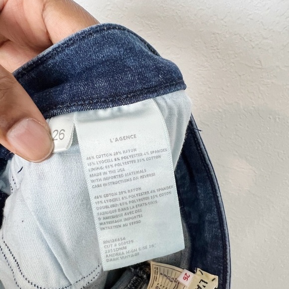 L'AGENCE Zipper Ankle Skinny Jeans - Picture 7 of 7